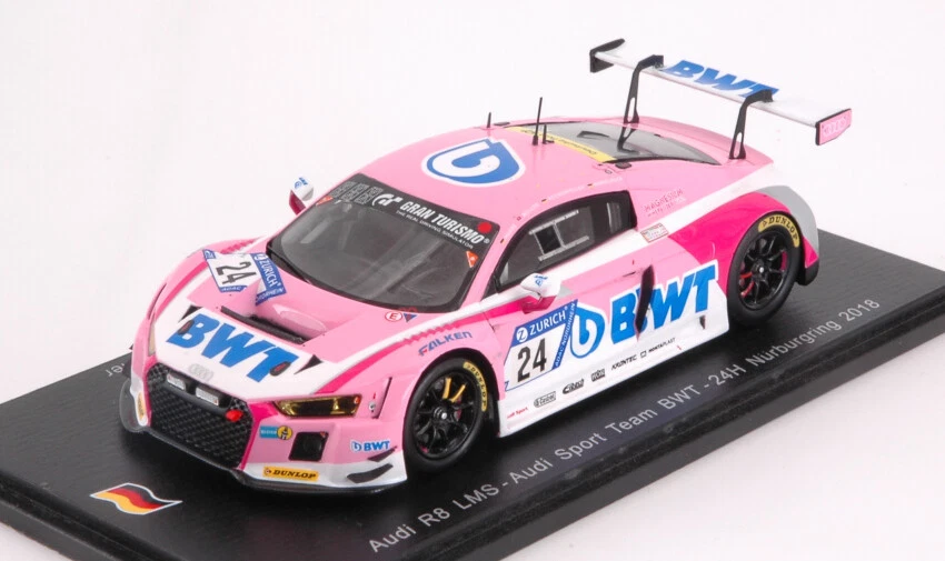 Audi R8 #24 24 H Nurburgring 2018 Winckelhock Rockenfeller Haase Muller 1:43 - Immagine 1 di 1