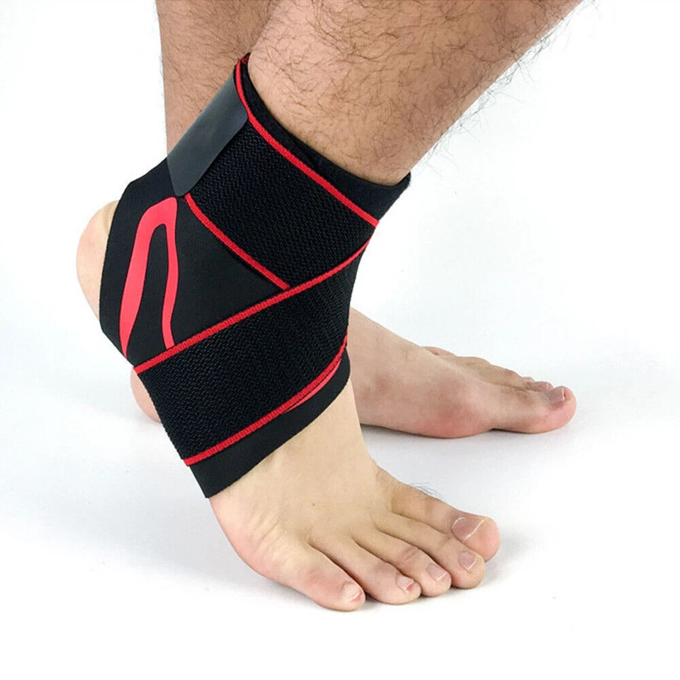 Hombres Tobillo Pierna Equipo de Protección Baloncesto Correr Fitness Soporte para Pie Foto 1 de 4