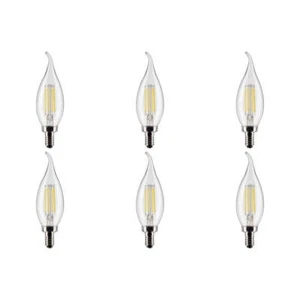 SATCO 4W CA10 LED - Clear - 2700K - 120V - 6PK - Picture 1 of 6