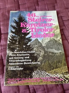 46 Popular Carinthian Tyrolean Songs(Austrian) Voice/Guitar/accordion - Picture 1 of 5