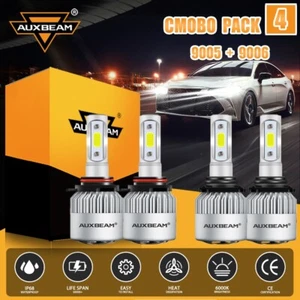 AUXBEAM 72W S2 9005 9006 LED Headlight Bulbs for Chevy Silverado 1500 1999-2006 - Picture 1 of 12