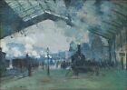Claude Monet, Arrival Of The Normandy Train -Art Framed Poster Picture Print