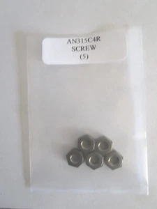 AN315C4R Tuerca Hexagonal 1/4-28 Acero Inoxidable Chapado UNF - Lote de 5 - Imagen 1 de 4