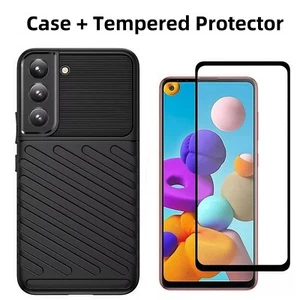 Case For Samsung Galaxy S23 Ultra S22 Plus S21 FE + Free Glass Screen Protector - Picture 1 of 10