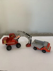 2 MATCHBOX FAHRZEUGE DUMPER TRUCK 6 HYDRAULIKBAGGER - Bild 1 von 4