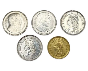 Lot of 5 Argentina 10 Centavos Coins - Combined Ship - Picture 1 of 2