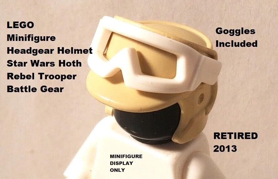 LEGO Minifigura Casco Con Gafas Star Wars Hoth Rebel Trooper Equipo de Batalla Foto 1 de 1