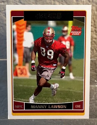 2006 Topps - #314 Manny Lawson (RC) - Image 1 of 2