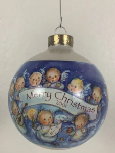 2001 vintage Hallmark Keepsake glass ornament-Mary Hamilton Angel Chorus - Picture 1 of 4