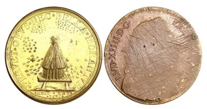 P121, Francia, Luigi XIV, 1678 Medaglia Bronzo, Guerra e Lavoro, Apicoltura, Ape, Alveare, R - Foto 1 di 5