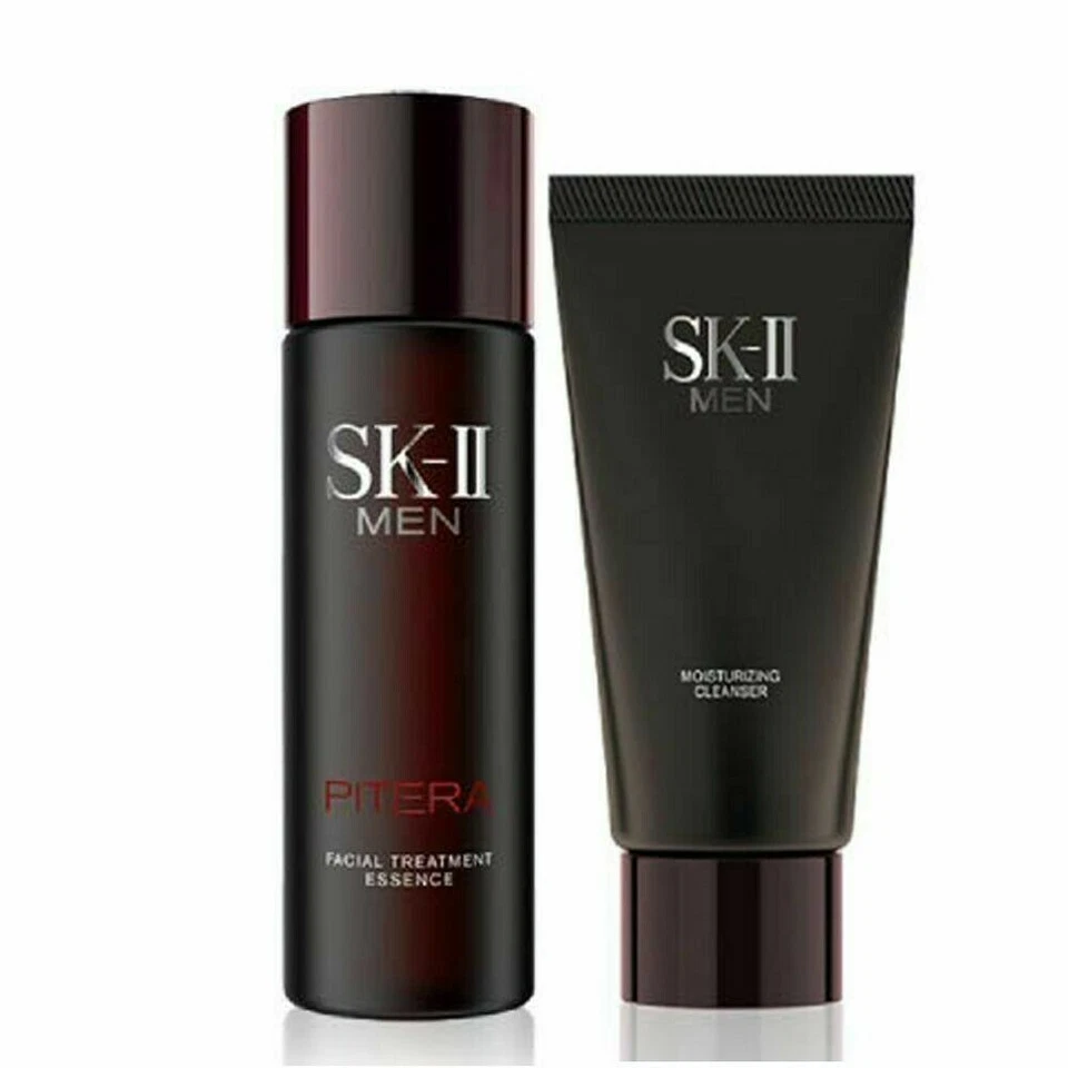 SK-II SK2 Hombre Tratamiento Facial Set Esencia 75ml y Limpiador 120ml Set Foto 1 de 1