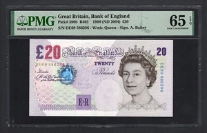 Great Britain 20 Pounds 1999 (ND 2004) P390b Uncirculated Grade 65 - Picture 1 of 2