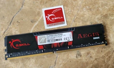 G. SKILL Aegis 8GB (1x 8GB) DDR4-3000 CL16 Memory (F43000C16S8GISB) - Image 1 of 2