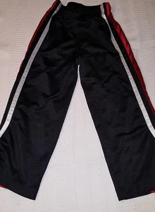 Nike pants kids unisex size 5 (18X17) black/red elastic waist/polyester - Picture 1 of 6