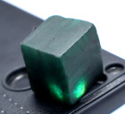 Natural Colombian Green Rough Emerald 159 Ct Cube Cut Certified Gemstone