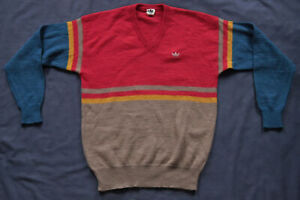 ADIDAS Vintage Retro Pullover Sweatshirt 80s Top Sweater Oldschool S Jumper