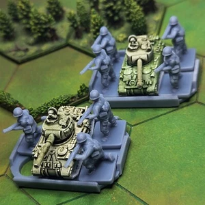Supported Infantry Movement Trays | Table Top World War 2 Gaming TTRPG Scenery - Picture 1 of 11