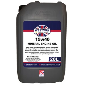 Mineral 15w40 Performance Engine Oil 15w-40 20L - Picture 1 of 4
