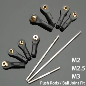 M2 M2.5 M3 RC Push Rods / Ball Joint Fit Turn Buckle For RC Car Aircraft Rudder - Picture 1 of 10