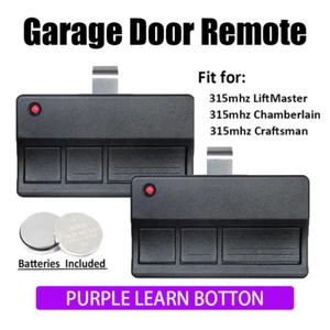 Abridor de puerta de garaje mando a distancia 3 botones compatible con LiftMaster 139.53753 - Imagen 1 de 14