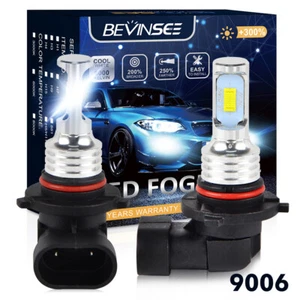 2x 9006 HB4 LED Fog Light Bulbs White Fit Mercedes W211 S211 2002-2005 With AMG - Picture 1 of 8