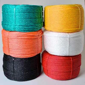 POLYPROPYLENE ROPE 6, 8, 10, 12 & 16MM IN WHITE BLACK RED GREEN ORANGE YELLOW - Picture 1 of 7