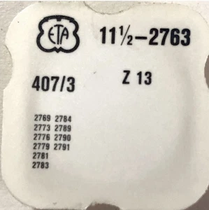 NOS ETA 2763 Ref. Piñón Deslizante 407/3 Original Hecho en Suiza 11 1/2 Ligne - Imagen 1 de 4