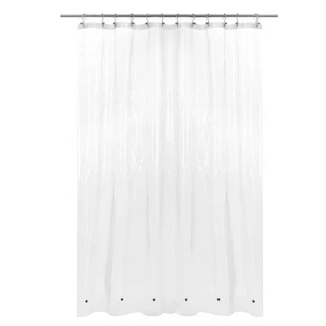 Barossa Design Plastic Shower Curtain Liner 69" x 70" with 6 Magnets - - Picture 1 of 7