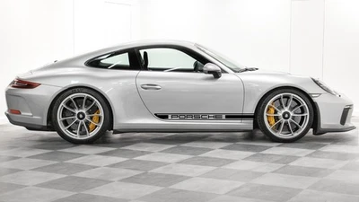 Juego de calcomanías gráficas laterales triples rayas cortas personalizadas Porsche 911 2012-2019 991 Foto 1 de 4