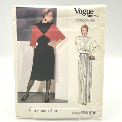 Vogue Paris Original Christian Dior Pattern 1101 Dress Uncut FF Size 12 - Image 1 of 4