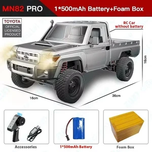 1:12 Full Scale RC CAR MN82 Upgraded MN82 PRO Controllable Headlights 2.4G 4WD  - Picture 1 of 12