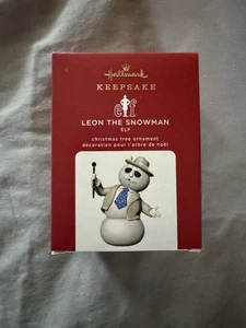 2020 Hallmark Keepsake ELF Leon the Snowman Ornament Limited Edition - Picture 1 of 5