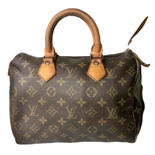 LOUIS VUITTON（LV） Borsa LOUIS VUITTON LV marrone monogramma Speedy 25 Boston con: sacchetto antipolvere LV serratura chiave