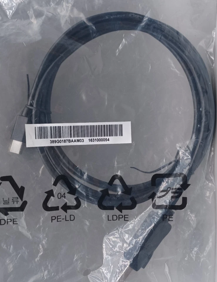 ASUS Signal Cable DP to Mini DP CABLE 1800MM Black BIZLINK For Asus MG279Q - Image 1 of 4