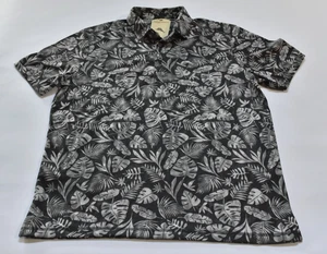Tommy Bahama Herren Kurzarm Stretch Polo Gr. XL schwarz Hawaii Blumen - Bild 1 von 3
