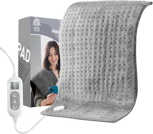 Heating Pad  Back Cramps Electric 6 Heat Setting 3 Timming Pain Relief 17''×33'' - Picture 1 of 11