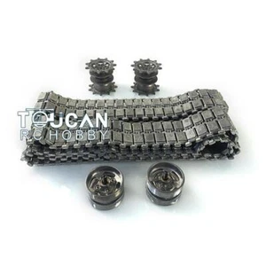 Henglong Metal Tracks Sprockets Idlers For 1/16 German Leopard2A6 RC Tank 3889 - Picture 1 of 3