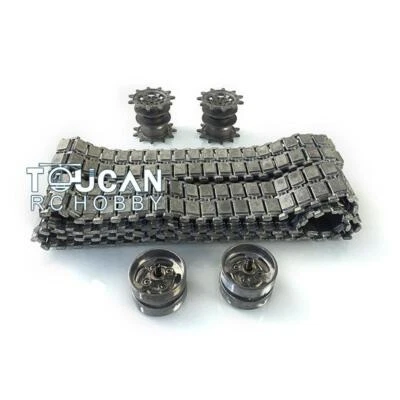 Henglong Metal Tracks Sprockets Idlers For 1/16 German Leopard2A6 RC Tank 3889 - Image 1 of 3