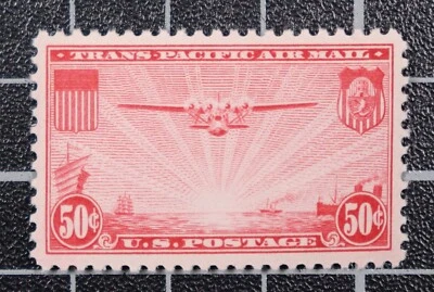 Scott C22 - 50 Cents Trans-Pacific - MNH - PSE Cert 90 - SCV - $30.00 - Image 1 of 3