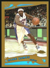 2005-06 Topps Chrome Refractors Gold #132 Mike James /99