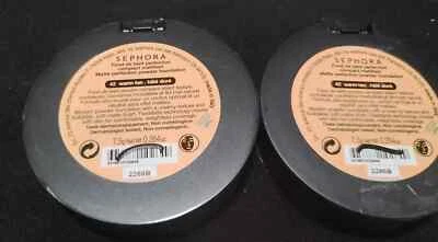 Lot of 2 ~ Sephora Matte Perfection Powder Foundation ~ 42 Warm Tan ~ Full Size - Image 1 of 4
