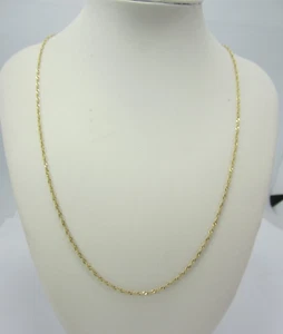 STUNNING 10K YELLOW GOLD (18") TWISTED CHAIN NECKLACE 1.5G - Imagen 1 de 6