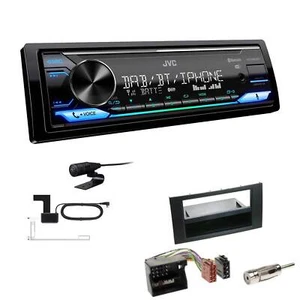 JVC Digital 1-DIN Autoradio DAB+ Bluetooth für Ford C-Max 2003-2007 schwarz - Bild 1 von 6