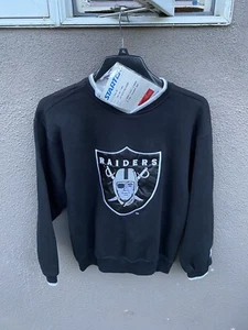 Sudadera De Colección Starter Oakland Raiders Cuello Redondo Talla L Grande Negra MUESTRA - Imagen 1 de 13