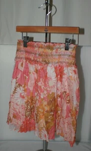 Plum Girls Skirt Neiman Marcus Floral Flower Stretch Waist Style P71302 Sz 8 NWT - Picture 1 of 4