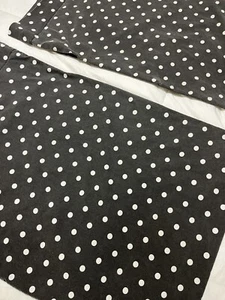 Pottery Barn Pillowcases STANDARD Black White Polka Dots Cotton PAIR AS IS - Picture 1 of 8