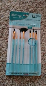 NEW Crafter's Choice taklon paint brush fan angled round shader flat filbert 10 - Picture 1 of 1