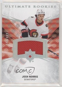 2020 Ultimate Collection Rookies Jersey Relics /449 Josh Norris Tier 2 Rookie RC
