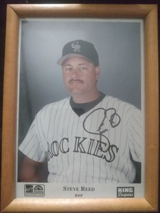 Steve Reed Colorado Rockies Autograph 5" x 7" Framed Photo 1994/95