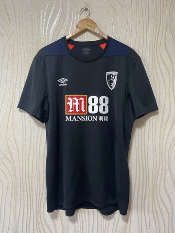 BOURNEMOUTH TRAINING FOOTBALL SHIRT SOCCER JERSEY UMBRO sz L MEN BLACK Cover